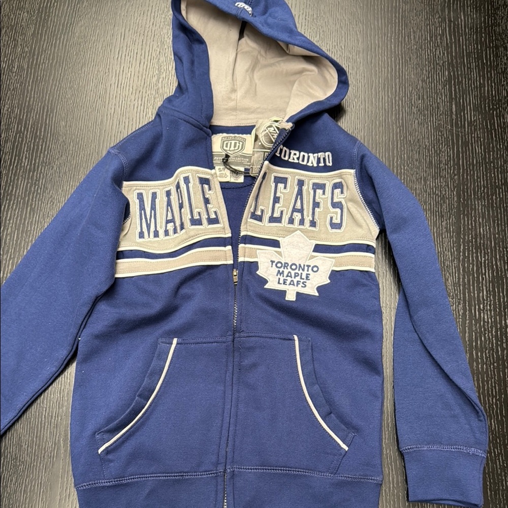 Toronto Maple leafs Kids Blue Hoodie